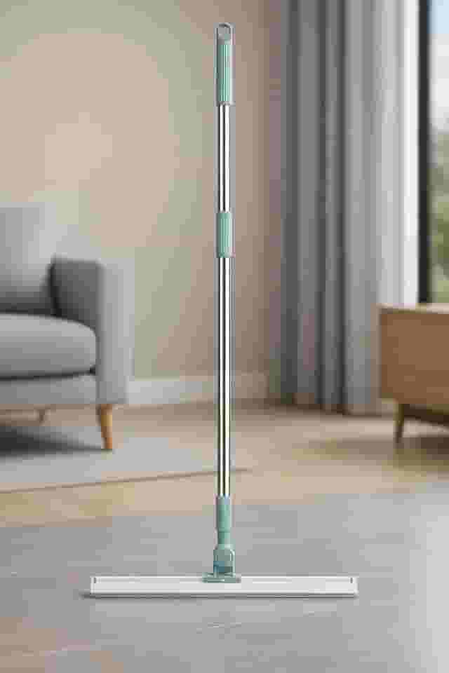 Rodo Articulado 180° Silicone Premium Inox - Desmontável Antirrisco Vidro Piso Banheiro