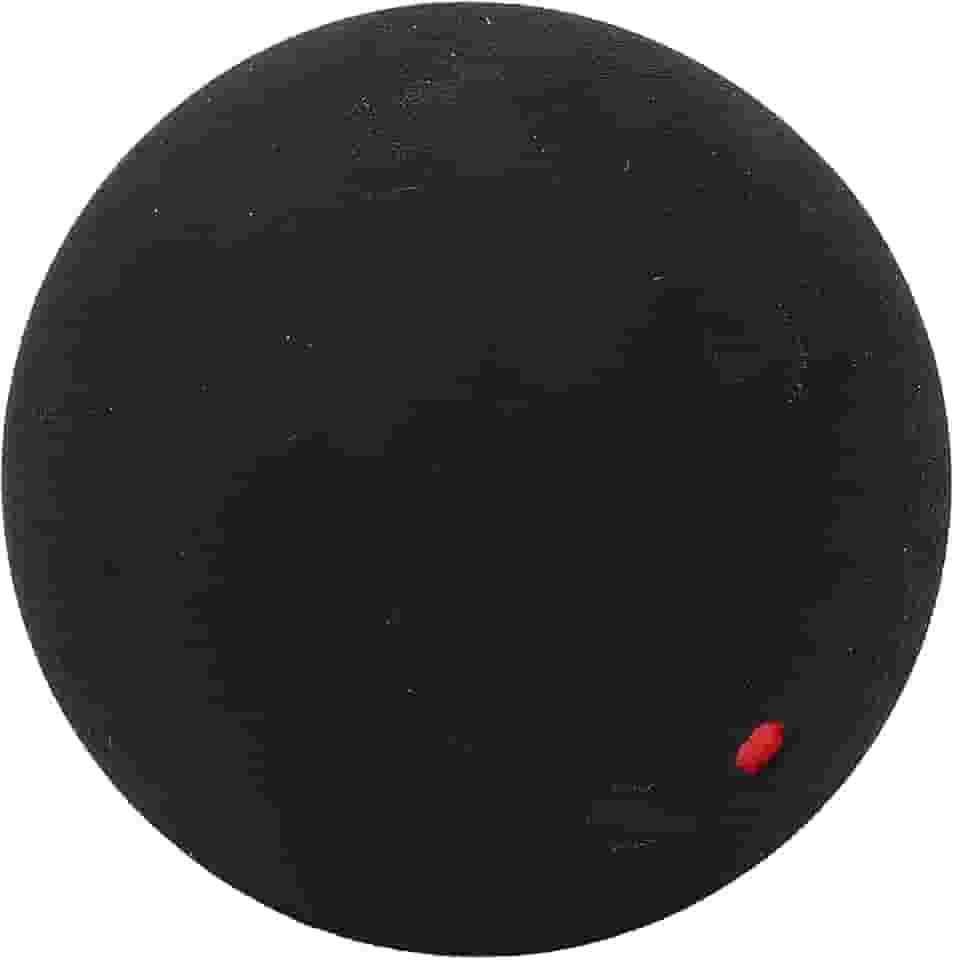 Bola de squash de borracha leve 37 mm bola de squash de ponto único para treinamento e aquecimento adequada para jogadores em qualquer nível (ponto vermelho único)