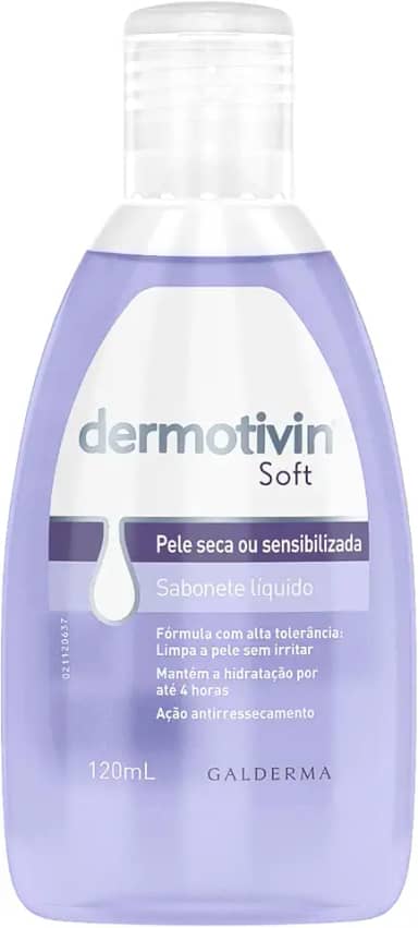 Dermotivin Sabonete Líquido Facial Pele Seca Ou Sensibilizada Soft 120ml