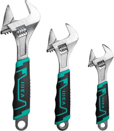 Kit Jogo 3 Chaves Inglesa Boca Ajustável Regulagem Universal