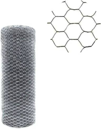 Tela metálica para galinheiro fio 23 BWG x 1,5 m rolo com 50 metros - Morlan