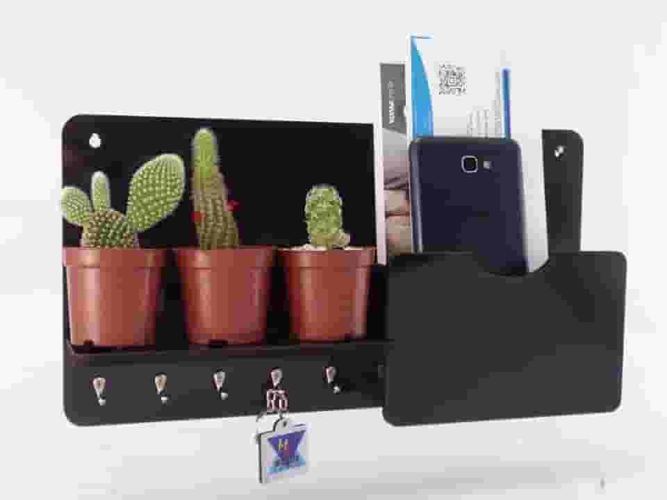 Porta Chaves Carta E Organizador Decorativo