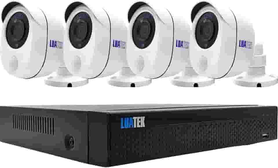 KIT DVR 4 Câmeras Segurança Gravação Full HD 1080p HDMI com Alarme e Sensor Infravermelho