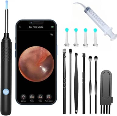 Ferramenta de Remoção de Cera de Ouvido limpador de ouvido com CAMERA 1080P