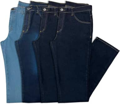 Kit 4 Calças Jeans Masculina Tradicional Almix