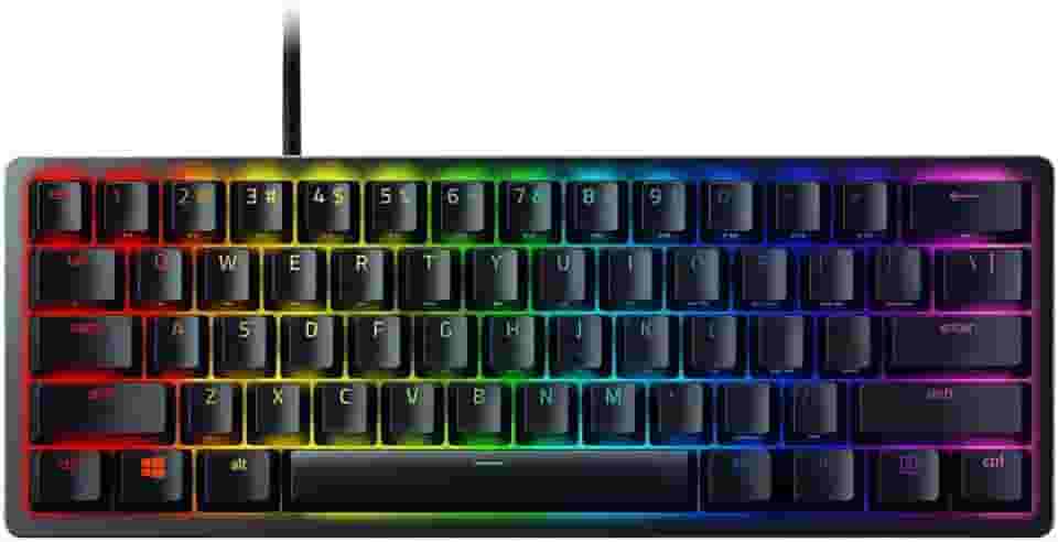 Teclado Mecânico Gamer Razer Huntsman Mini - 60% Optical Linear Red Switch, Preto