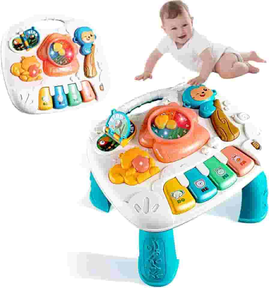 Mesa Didática Infantil Mesinha Interativa Educativa Som Luz Atividades