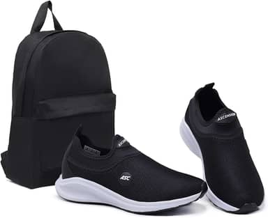 Tênis Ortopédico Unissex Tipo Meia Ascension + Mochila Basica | Calce Fácil, Leve, Confortável – Ideal para Caminhada, Academia e Uso Diário