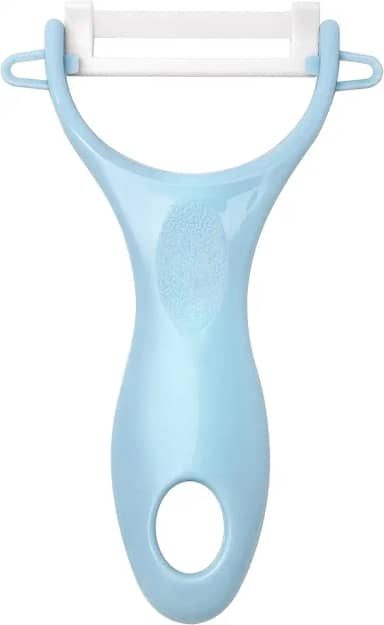 Descascadores de legumes para cozinha - Descascador de batata/cenoura com cabo ergonômico e lâmina afiada - Descascador em Y de cerâmica - Fatiador para vegetais, frutas