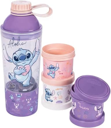 Kit Presente Shakeira e Potes 3 em 1 Stitch, Plasútil