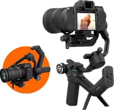 FeiyuTech Gimbal estabilizador de câmera SCORP-C para DSLR e câmera mirrorless, gimbal portátil de 3 eixos, carga útil de 2,5 kg