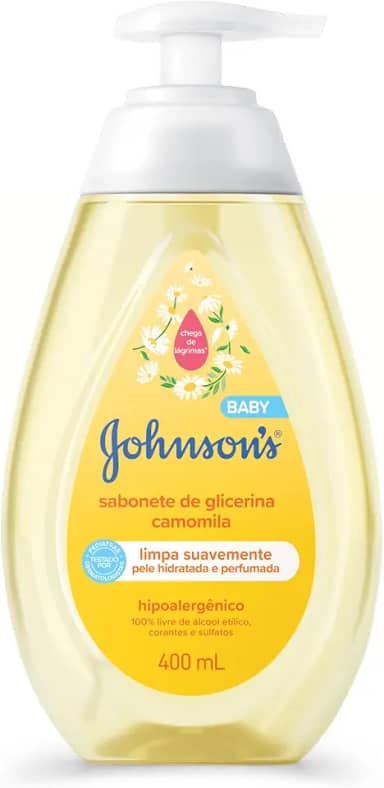 Sabonete Líquido Glicerina Camomila JOHNSON’S® Baby, 400mL