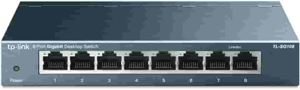 Switch TP-Link TL-SG108, Gigabit, 8 portas 10/100/1000Mbp
