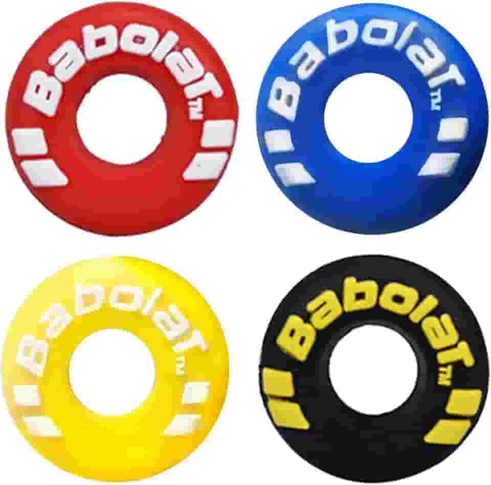 XIXILINRUIYUN Amortecedor de vibração em forma de pneu de borracha de 4 peças raquete de tênis durável absorvente de choque acessório de tênis macio ótimo para jogadores de tênis