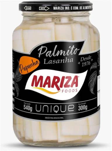 Palmito Pupunha Lasanha Mariza Unique 300g