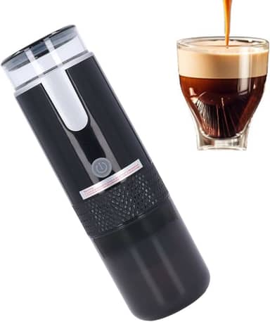 Máquina de café Portátil, Máquina de café Expresso Elétrica USB Com Bateria de 1200mAh, café Moído e Cápsula Compatível, Máquina de café Expresso Elétrica Portátil para Viagens,