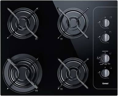 Cooktop 4 bocas Consul com controle fácil e acendimento automático - CD060AE BIVOLT