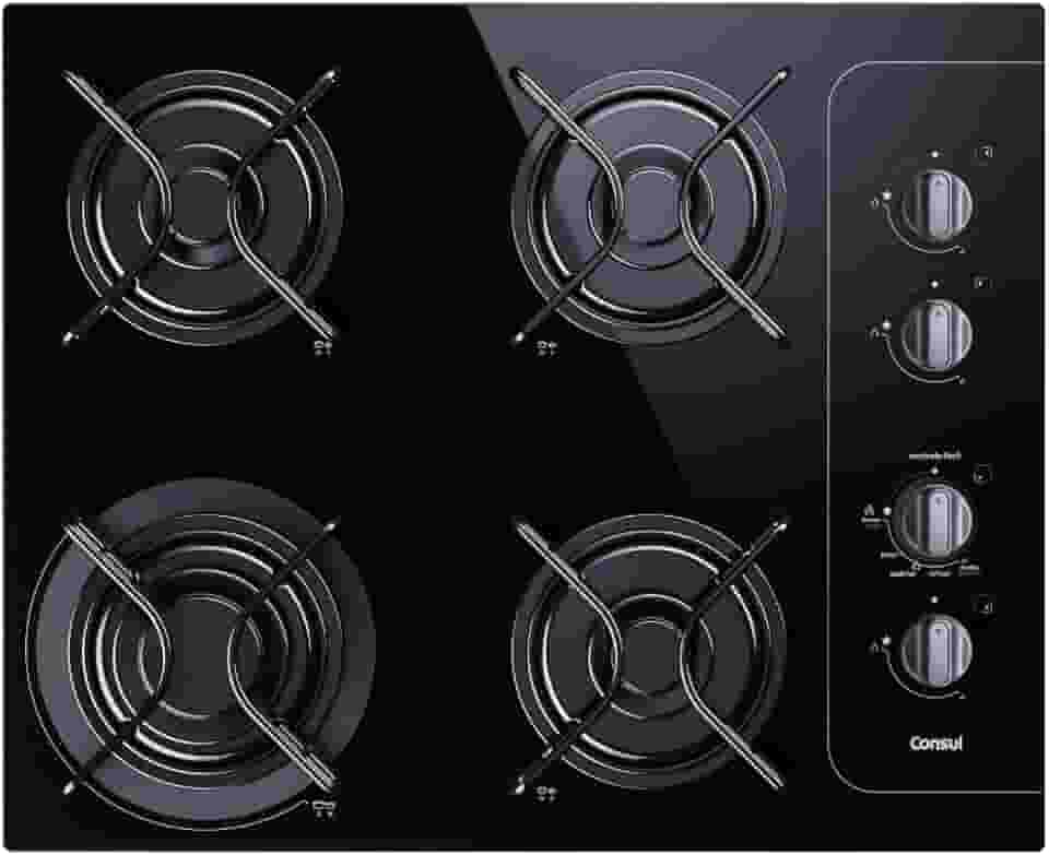 Cooktop 4 bocas Consul com controle fácil e acendimento automático - CD060AE BIVOLT