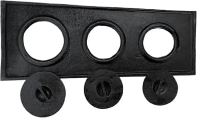 Chapa Paulista Para Fogão A Lenha 3 Furos Com Tampa de Ferro