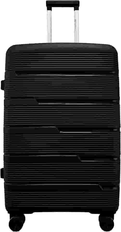 Mala de Viagem Grande 32kg em Polipropileno Cadeado TSA Rodas 360 Gladiador P2G (Preto)