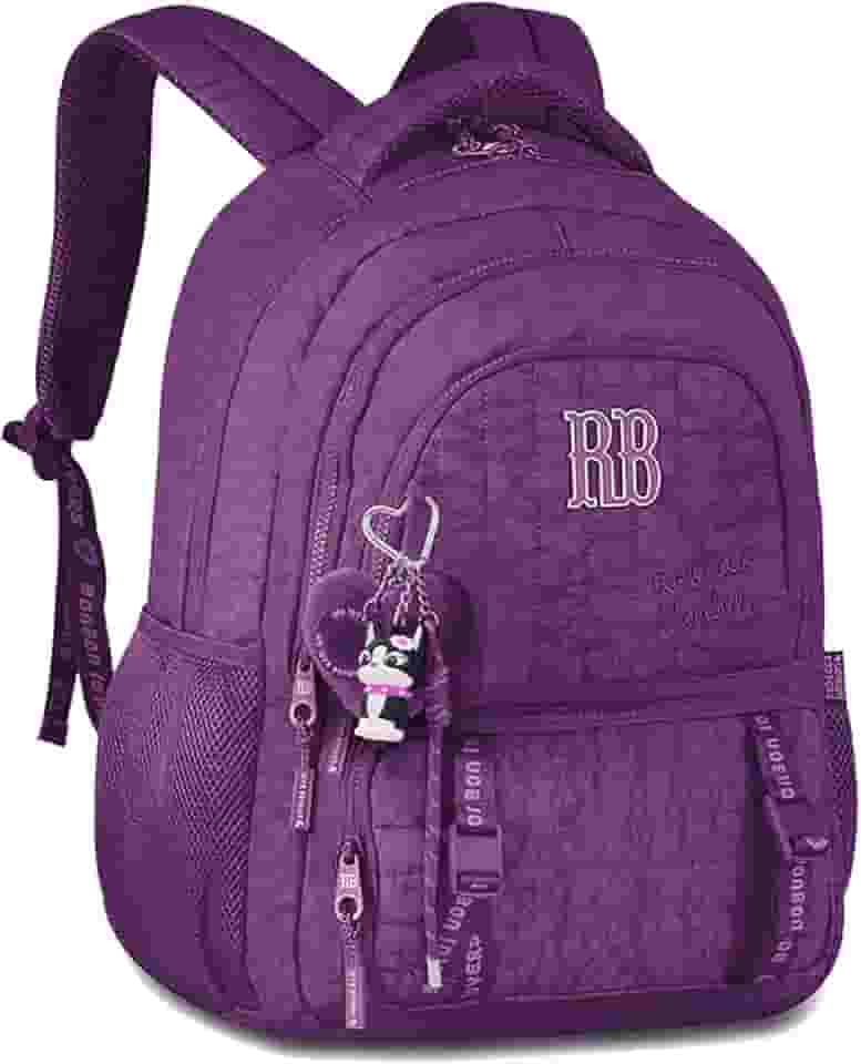 Mochila Feminina Juvenil Escolar Costa RB Original Chaveiro