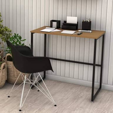 Escrivaninha Mesa Escritório para Notebook Home Office Estilo Industrial Delin Dicarlo