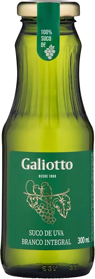 SUCO DE UVA BRANCO INTEGRAL GALIOTTO 1UN DE 300ML
