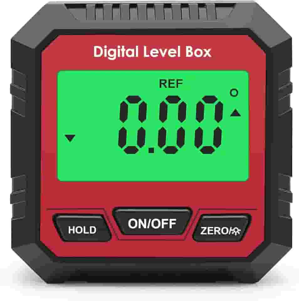 Homesen Mini inclinômetro transferidor digital/inclinômetro/nível 3 em 1 localizador de ângulo medidor de ângulo/medidor de chanfro 90° medidor caixa de nível digital para faixa de medição de 4 x 90 g