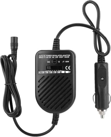 Carregador de carro universal de 80 W DC, conjunto de adaptadores de fonte de alimentação de 15 a 24 V, 8 cabeças de plugue DC, para laptop e notebook