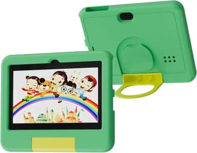 Tablet infantil, tablet Android de 7 polegadas para crianças, 4 GB de RAM, 32 GB de ROM, expansão de 1 TB, tablets infantis com controle parental, tela IPS, câmera dupla, educacional, jogos, capa à