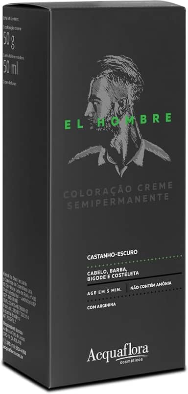 Acquaflora Castanho Escuro Kit Coloração Creme Semipermanente El Hombre