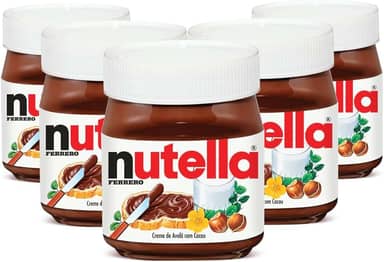 Creme de Avelã Nutella, 5 Potes de 350g