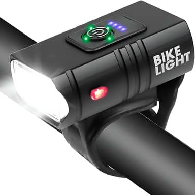 Lanterna Bike Farol Luz de Bicicleta com 2 Led T6 Potente Recarregável USB 6 Modos de Iluminação a Prova da Água Acessorios Bicicleta Ciclismo Sinalizador Luz Dianteira