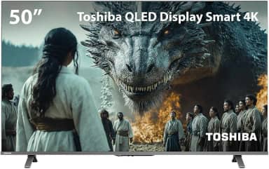 Smart TV QLED 50 4K Toshiba Google TV 3HDMI 2USB Wi-Fi