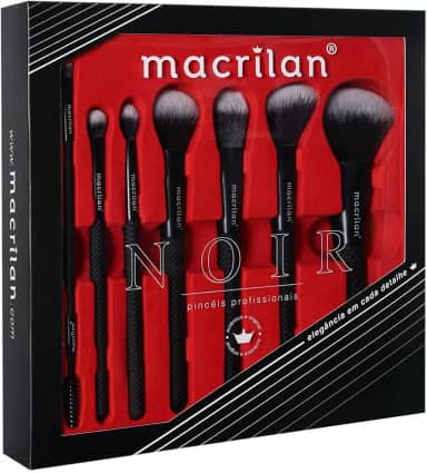 Macrilan Kit Com 7 Pinceis P/Maquiagem Ed009 Macrilan - Ed009