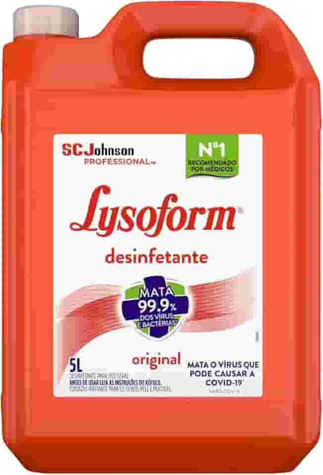 Lysoform Original, Desinfetante Líquido, Limpeza Casa, 5L