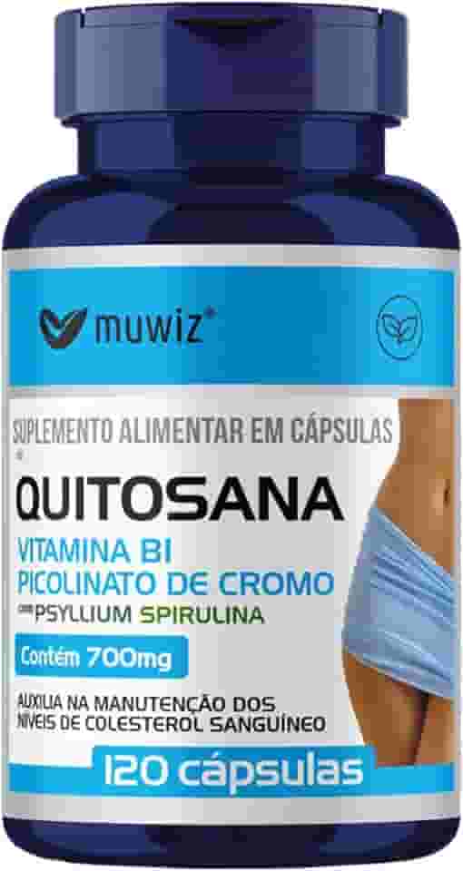 Quitosana Psyllium + Spirulina 120 Cápsulas 500mg - 120 Cápsulas