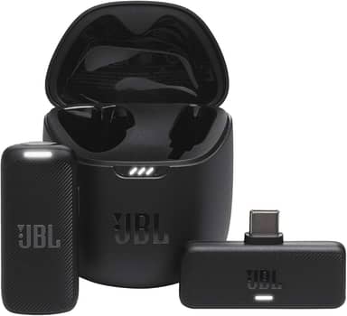 JBL, Microfone Sem Fio, Quantum Stream Wireless, Lapela, USB-C - Preto