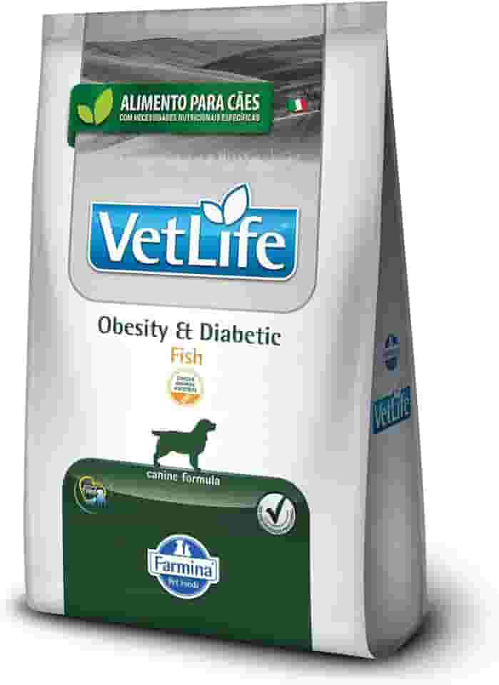 Vet Life Obesity & Diabetic Fish para Cães Adultos de Todas as Raças 2Kg