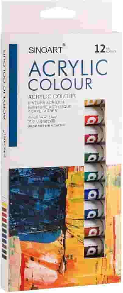 TINTA ACRILICA SINOART 12 CORES 12ML SFP004