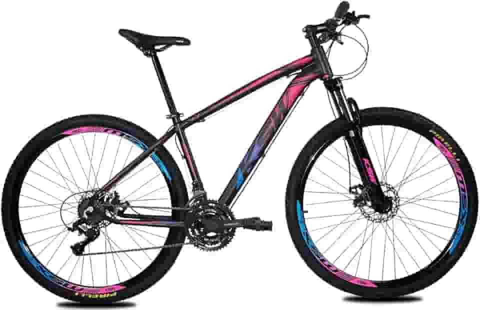 Bicicleta Aro 29 KSW XLT Color 24v Freio Hidraulico Câmbios Shimano Suspensão C/Trava