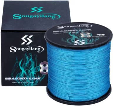 Linha de Pesca Multifilamento Azul 500m, 0,20mm 28lb. Made in Japão, qualidade japonesa, super resistência a abrasão, melhor 8x fios mais 1, 9x fios.