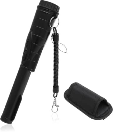 Detector de metais portátil totalmente à prova d'água para adultos e crianças, varinha de ponteiro de pino pequeno, detecção de 360°, alta precisão, 3 modos de alerta, profissional para ouro, na praia