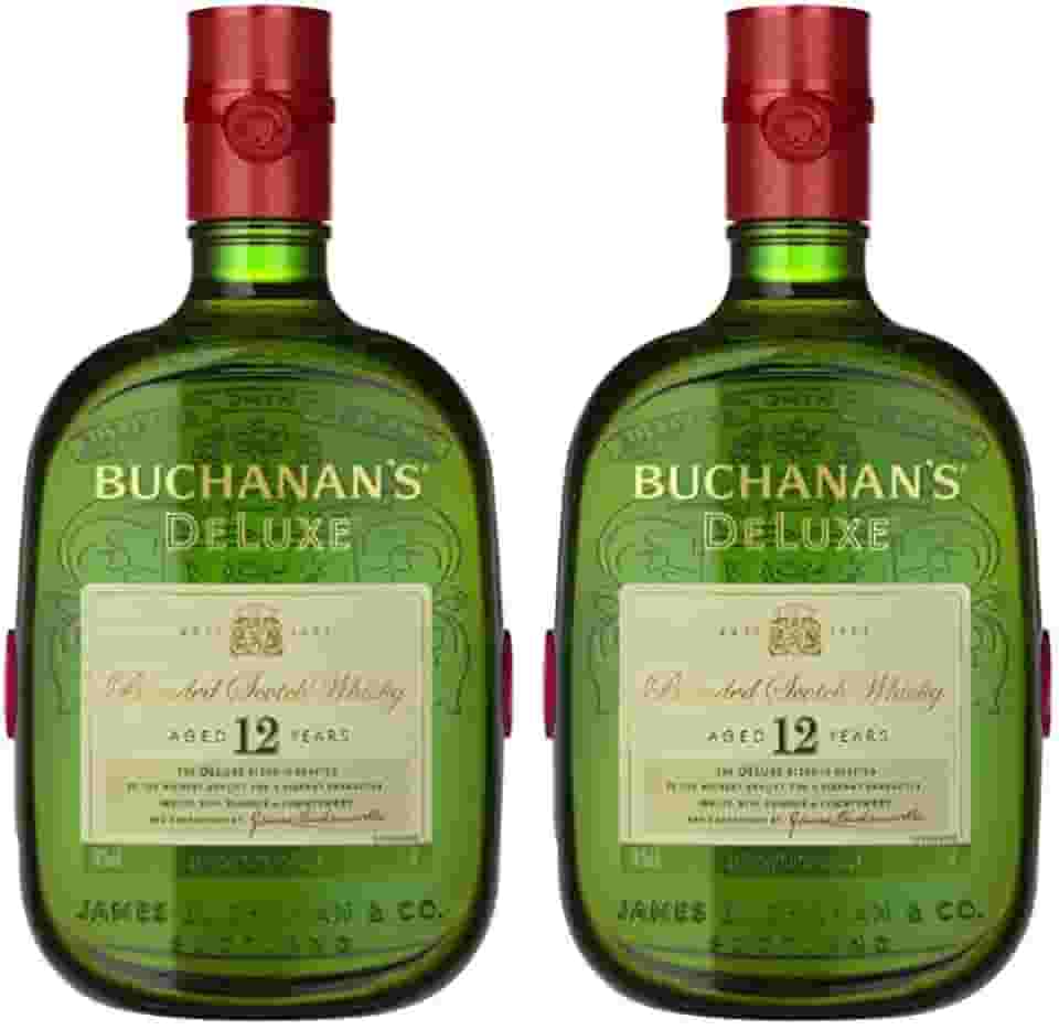 KIT 02 BUCHANAN'S DELUXE BLENDED SCOTCH WHISKY ESCOCÊS 12 ANOS 1000ML