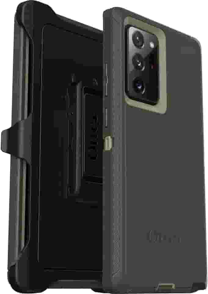 OtterBox Capa para Galaxy Note 20 Ultra 5G (apenas) - Defender Series Screenless Edition - Lichen The Trek (verde) - Clipe de coldre incluído - Embalagem sem varejo
