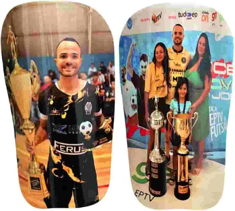 Caneleira de Futebol Personalizada com sua foto