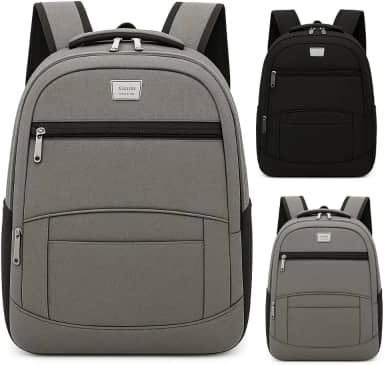 Mochila Escolar Unissex, Múltiplos Compartimentos, Ideal para Trabalho e Faculdade, Impermeável