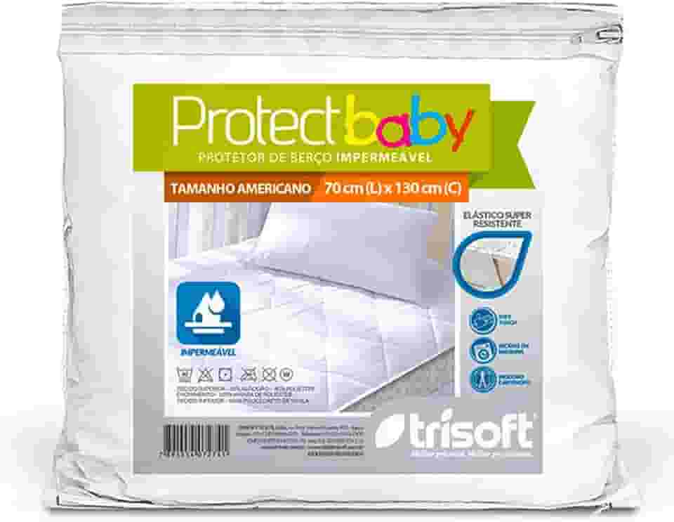 Capa Para Colchão De Berço Protetor Impermeável Bebê Protetora Silenciosa Americano Antimofo e Antiacaro Mini Cama 130x70