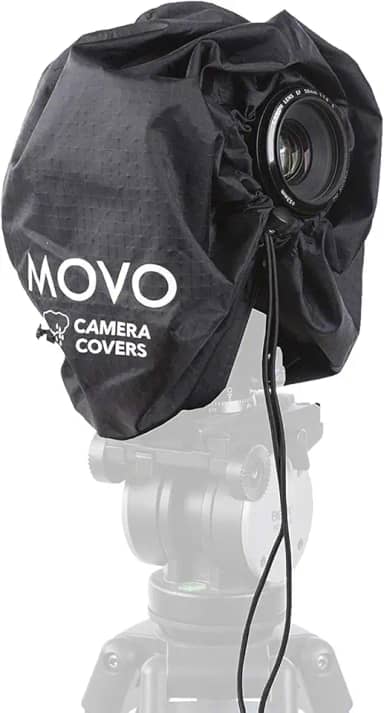 Capa de chuva de capa de chuva para câmera Movo CRC11 para câmeras DSLR e câmeras e lentes sem espelho (tamanho júnior: 11" x 14,5")
