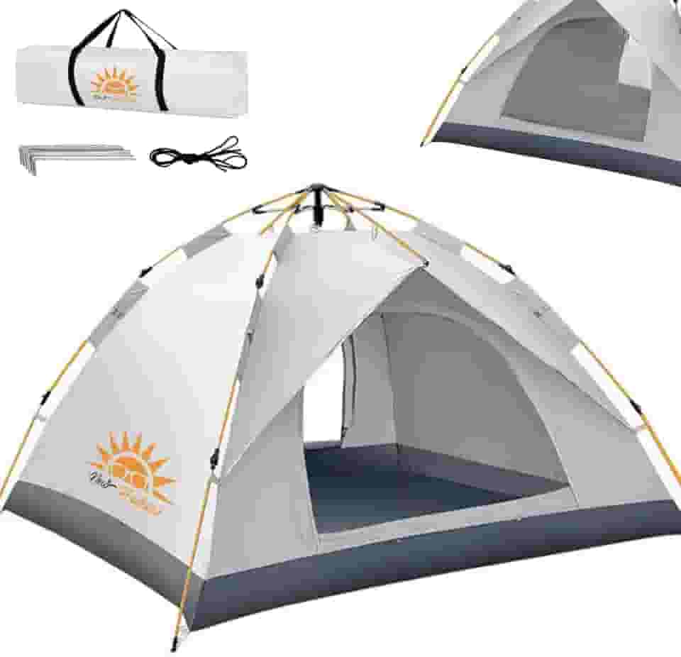 Barraca de Camping 2-3 Pessoas Impermeável Automática com Mosquiteiro